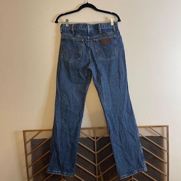 100% Cotton Wrangler 29x30 Men’s Slim Fit 36 MWZ Straight Leg Denim Jeans - Picture 2 of 11